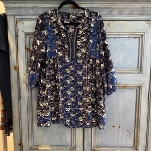 Ulla Johnson blue floral dress size S